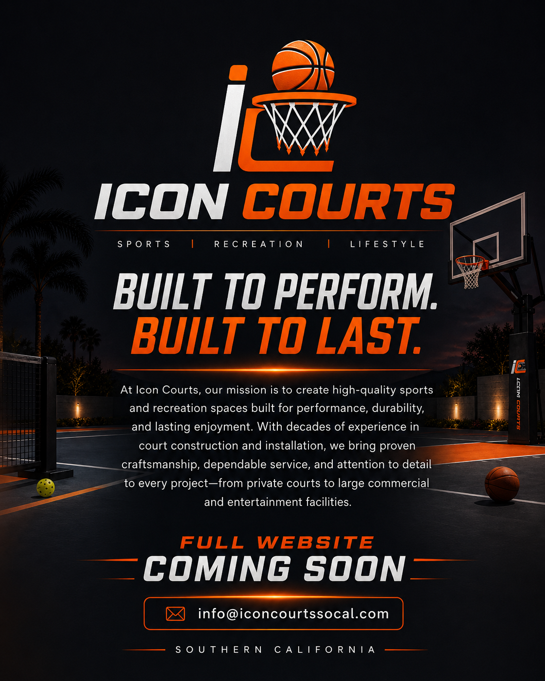 Icon Courts - Full Website Coming Soon